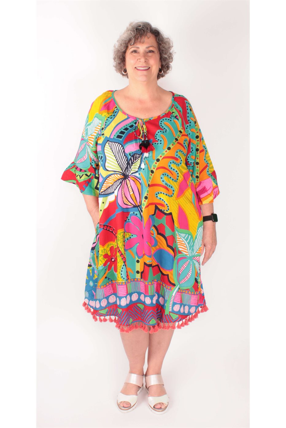 Robe à pompons San Miguel
